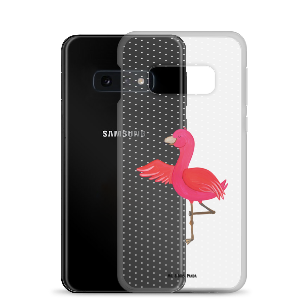 Handyhülle Flamingo Yoga Flamingo, Vogel, Yoga, Namaste, Achtsamkeit, Yoga-Übung, Entspannung, Ärger, Aufregen, Tiefenentspannung Handyhülle, Handycover, Transparente Handyhülle, Flexible Handyhülle, Handyschutz, Transparent, Durchsichtig, Schutzhülle für Handy, Stilvolle Handyhülle, Robuste Handyhülle, Schutz vor Kratzern, Schützende Handyhülle  Flamingo