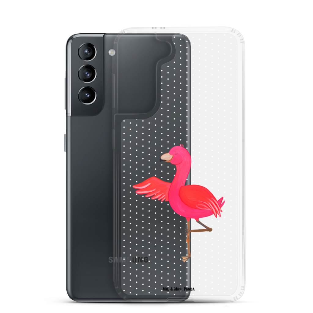 Handyhülle Flamingo Yoga Flamingo, Vogel, Yoga, Namaste, Achtsamkeit, Yoga-Übung, Entspannung, Ärger, Aufregen, Tiefenentspannung Handyhülle, Handycover, Transparente Handyhülle, Flexible Handyhülle, Handyschutz, Transparent, Durchsichtig, Schutzhülle für Handy, Stilvolle Handyhülle, Robuste Handyhülle, Schutz vor Kratzern, Schützende Handyhülle  Flamingo