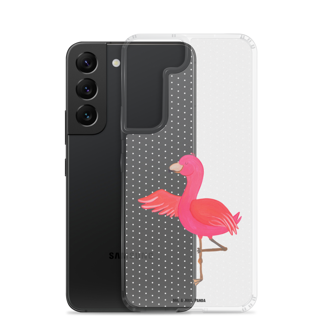 Handyhülle Flamingo Yoga Flamingo, Vogel, Yoga, Namaste, Achtsamkeit, Yoga-Übung, Entspannung, Ärger, Aufregen, Tiefenentspannung Handyhülle, Handycover, Transparente Handyhülle, Flexible Handyhülle, Handyschutz, Transparent, Durchsichtig, Schutzhülle für Handy, Stilvolle Handyhülle, Robuste Handyhülle, Schutz vor Kratzern, Schützende Handyhülle  Flamingo