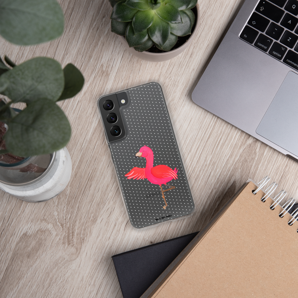 Handyhülle Flamingo Yoga Flamingo, Vogel, Yoga, Namaste, Achtsamkeit, Yoga-Übung, Entspannung, Ärger, Aufregen, Tiefenentspannung Handyhülle, Handycover, Transparente Handyhülle, Flexible Handyhülle, Handyschutz, Transparent, Durchsichtig, Schutzhülle für Handy, Stilvolle Handyhülle, Robuste Handyhülle, Schutz vor Kratzern, Schützende Handyhülle  Flamingo