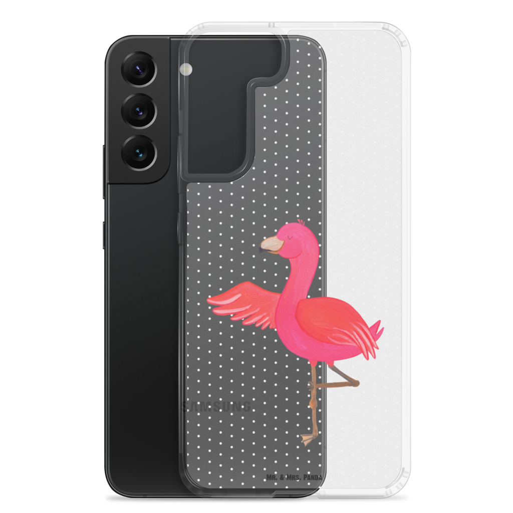 Handyhülle Flamingo Yoga Flamingo, Vogel, Yoga, Namaste, Achtsamkeit, Yoga-Übung, Entspannung, Ärger, Aufregen, Tiefenentspannung Handyhülle, Handycover, Transparente Handyhülle, Flexible Handyhülle, Handyschutz, Transparent, Durchsichtig, Schutzhülle für Handy, Stilvolle Handyhülle, Robuste Handyhülle, Schutz vor Kratzern, Schützende Handyhülle  Flamingo