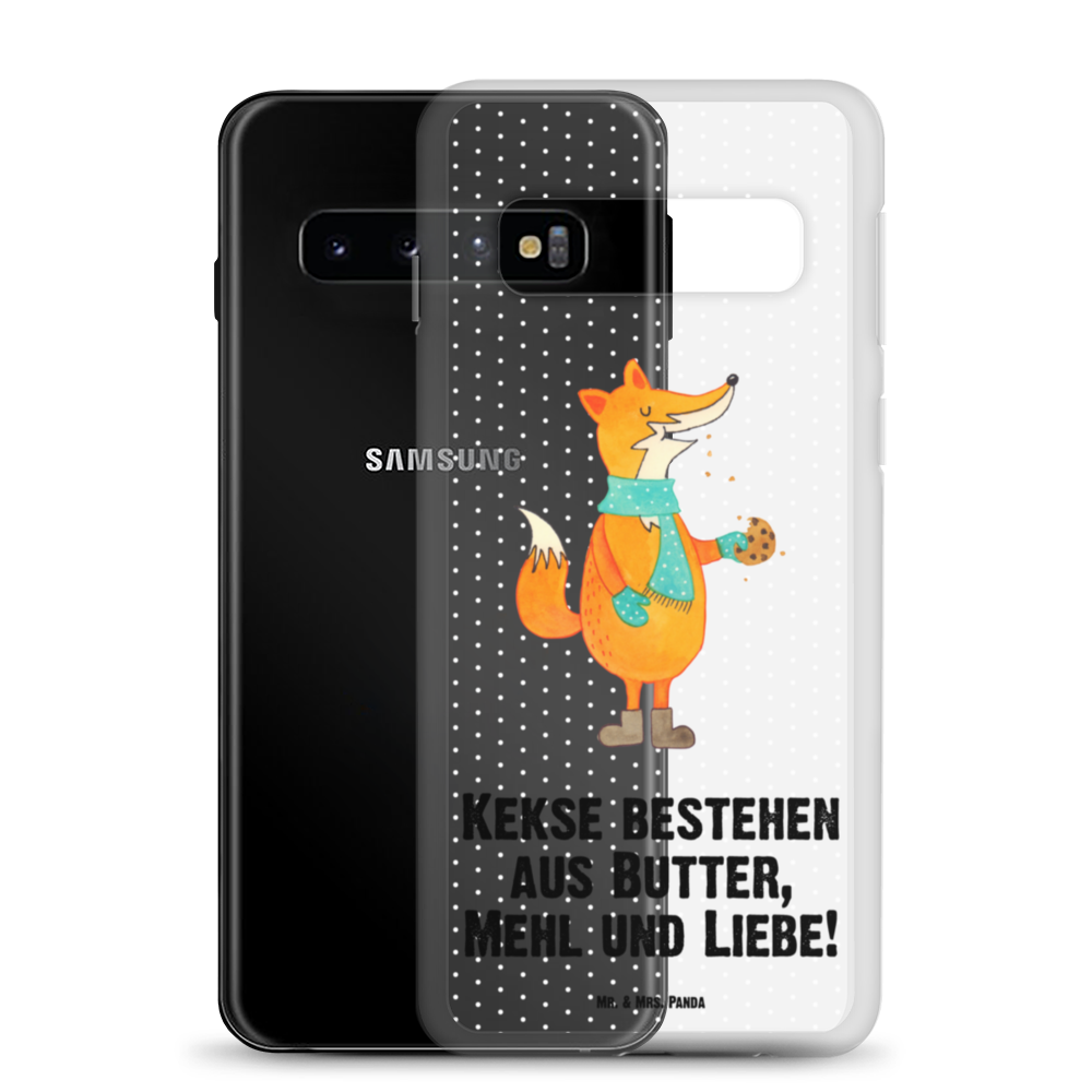 Handyhülle Fuchs Keks Fuchs, Füchse, Backen Spruch, Kekse, Winter, Weihnachtszeit, Geschenk Weihnachten, Plätzchen, Liebe, Küche Deko Handyhülle, Handycover, Transparente Handyhülle, Flexible Handyhülle, Handyschutz, Transparent, Durchsichtig, Schutzhülle für Handy, Stilvolle Handyhülle, Robuste Handyhülle, Schutz vor Kratzern, Schützende Handyhülle  Fuchs