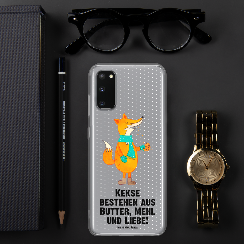 Handyhülle Fuchs Keks Fuchs, Füchse, Backen Spruch, Kekse, Winter, Weihnachtszeit, Geschenk Weihnachten, Plätzchen, Liebe, Küche Deko Handyhülle, Handycover, Transparente Handyhülle, Flexible Handyhülle, Handyschutz, Transparent, Durchsichtig, Schutzhülle für Handy, Stilvolle Handyhülle, Robuste Handyhülle, Schutz vor Kratzern, Schützende Handyhülle  Fuchs