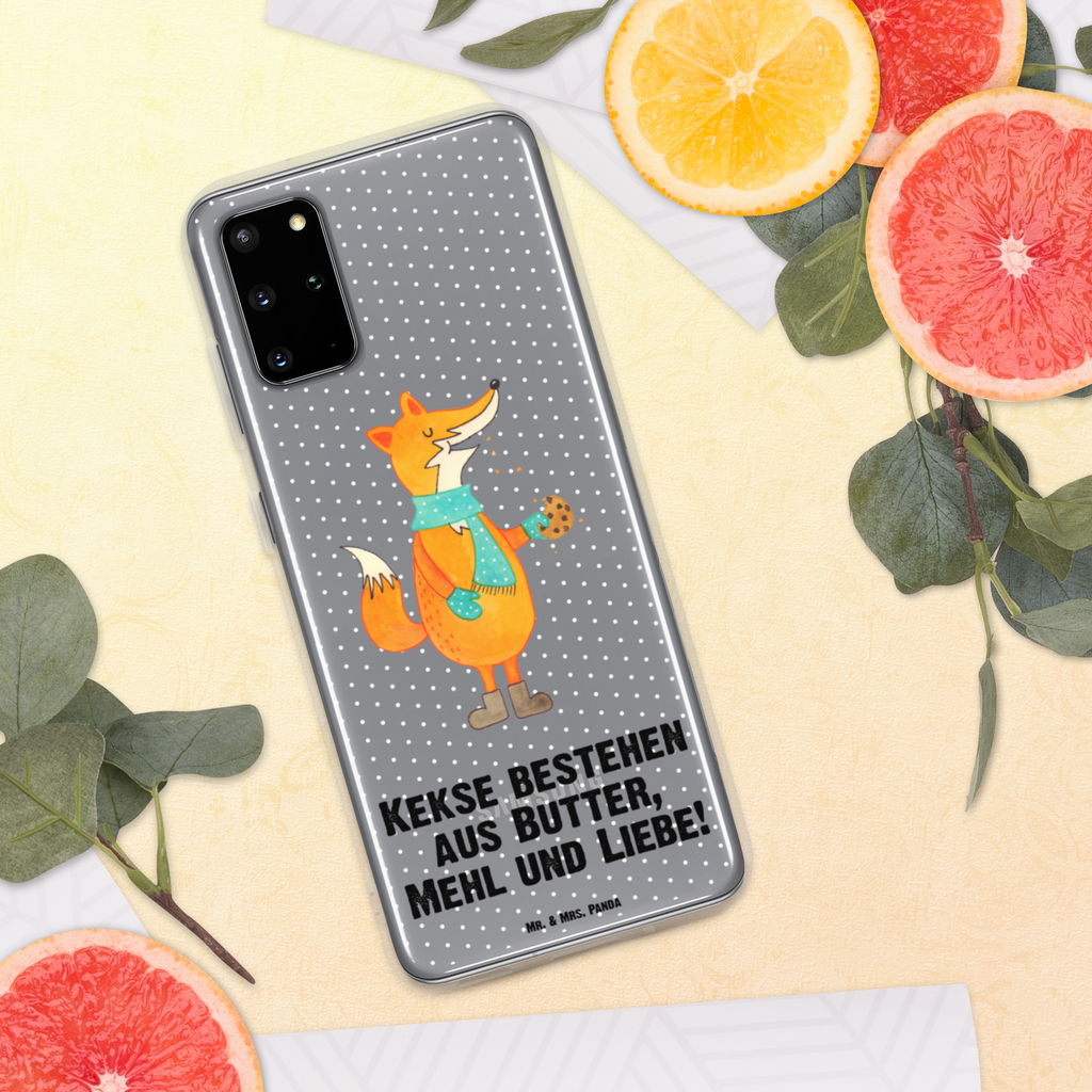 Handyhülle Fuchs Keks Fuchs, Füchse, Backen Spruch, Kekse, Winter, Weihnachtszeit, Geschenk Weihnachten, Plätzchen, Liebe, Küche Deko Handyhülle, Handycover, Transparente Handyhülle, Flexible Handyhülle, Handyschutz, Transparent, Durchsichtig, Schutzhülle für Handy, Stilvolle Handyhülle, Robuste Handyhülle, Schutz vor Kratzern, Schützende Handyhülle  Fuchs