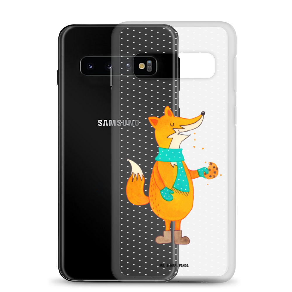 Handyhülle Fuchs Keks Fuchs, Füchse, Backen Spruch, Kekse, Winter, Weihnachtszeit, Geschenk Weihnachten, Plätzchen, Liebe, Küche Deko Handyhülle, Handycover, Transparente Handyhülle, Flexible Handyhülle, Handyschutz, Transparent, Durchsichtig, Schutzhülle für Handy, Stilvolle Handyhülle, Robuste Handyhülle, Schutz vor Kratzern, Schützende Handyhülle  Fuchs