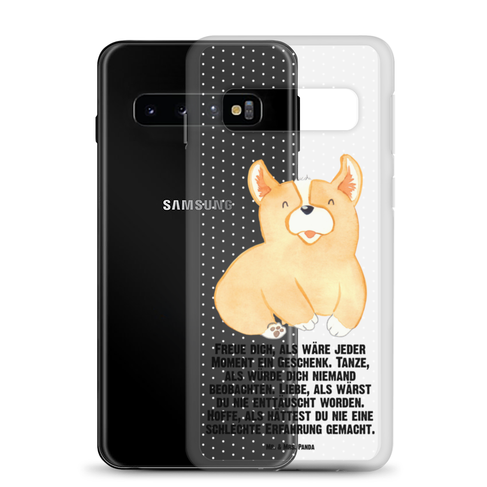 Handyhülle Corgie Corgie, Hund, Welsh Corgie Pembroke, britisch, Motivation, Spruch, Sprüche, Hundespruch, Lebensfreude	 Handyhülle, Handycover, Transparente Handyhülle, Flexible Handyhülle, Handyschutz, Transparent, Durchsichtig, Schutzhülle für Handy, Stilvolle Handyhülle, Robuste Handyhülle, Schutz vor Kratzern, Schützende Handyhülle  Hund, Hundemotiv, Haustier, Hunderasse, Tierliebhaber, Hundebesitzer, Sprüche