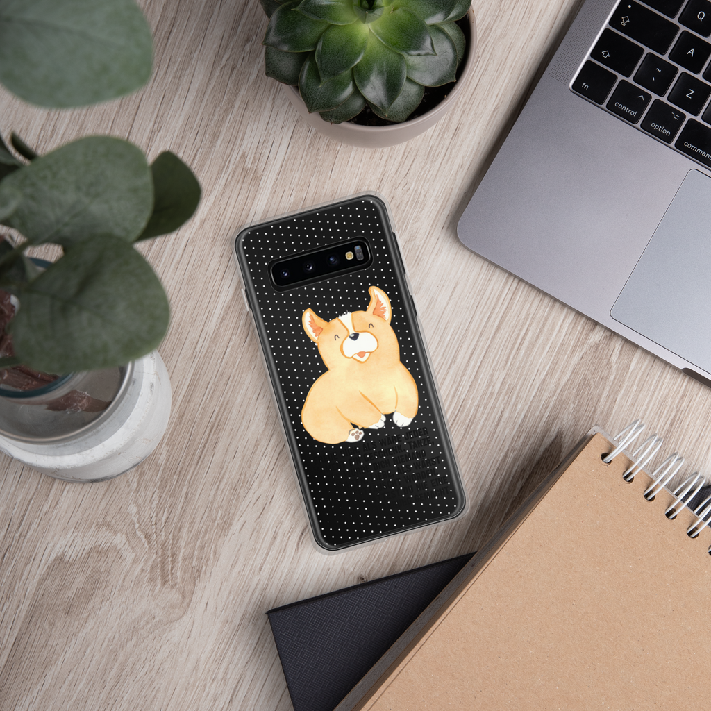 Handyhülle Corgie Corgie, Hund, Welsh Corgie Pembroke, britisch, Motivation, Spruch, Sprüche, Hundespruch, Lebensfreude	 Handyhülle, Handycover, Transparente Handyhülle, Flexible Handyhülle, Handyschutz, Transparent, Durchsichtig, Schutzhülle für Handy, Stilvolle Handyhülle, Robuste Handyhülle, Schutz vor Kratzern, Schützende Handyhülle  Hund, Hundemotiv, Haustier, Hunderasse, Tierliebhaber, Hundebesitzer, Sprüche