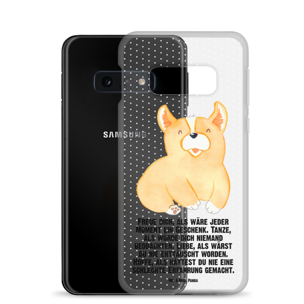 Handyhülle Corgie Corgie, Hund, Welsh Corgie Pembroke, britisch, Motivation, Spruch, Sprüche, Hundespruch, Lebensfreude	 Handyhülle, Handycover, Transparente Handyhülle, Flexible Handyhülle, Handyschutz, Transparent, Durchsichtig, Schutzhülle für Handy, Stilvolle Handyhülle, Robuste Handyhülle, Schutz vor Kratzern, Schützende Handyhülle  Hund, Hundemotiv, Haustier, Hunderasse, Tierliebhaber, Hundebesitzer, Sprüche