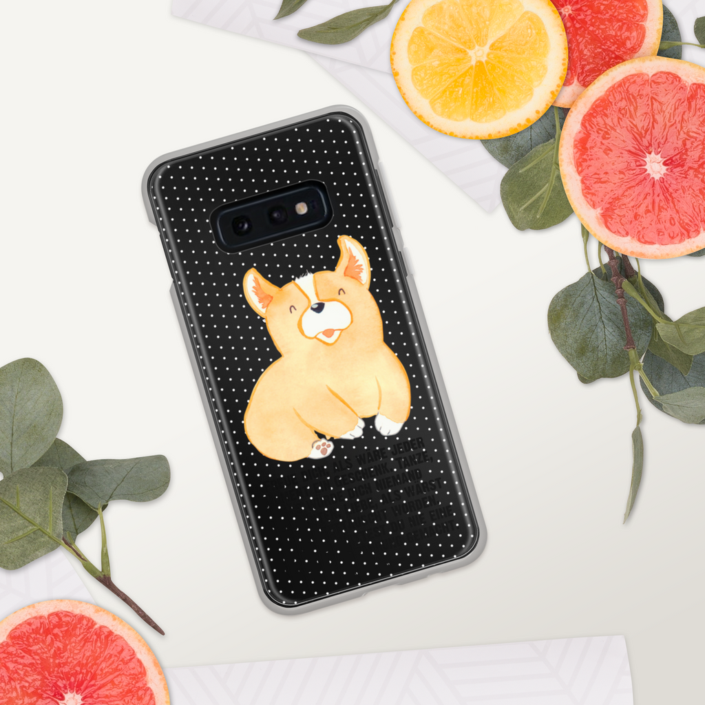 Handyhülle Corgie Corgie, Hund, Welsh Corgie Pembroke, britisch, Motivation, Spruch, Sprüche, Hundespruch, Lebensfreude	 Handyhülle, Handycover, Transparente Handyhülle, Flexible Handyhülle, Handyschutz, Transparent, Durchsichtig, Schutzhülle für Handy, Stilvolle Handyhülle, Robuste Handyhülle, Schutz vor Kratzern, Schützende Handyhülle  Hund, Hundemotiv, Haustier, Hunderasse, Tierliebhaber, Hundebesitzer, Sprüche