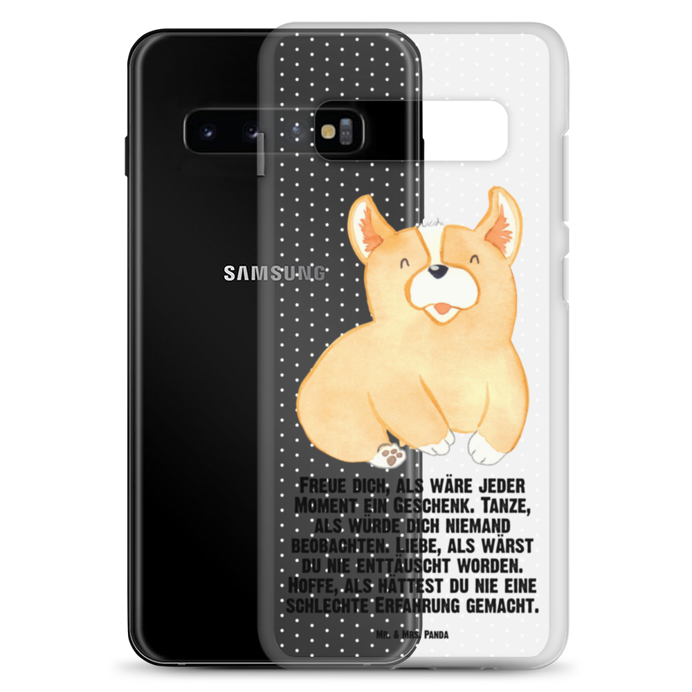 Handyhülle Corgie Corgie, Hund, Welsh Corgie Pembroke, britisch, Motivation, Spruch, Sprüche, Hundespruch, Lebensfreude	 Handyhülle, Handycover, Transparente Handyhülle, Flexible Handyhülle, Handyschutz, Transparent, Durchsichtig, Schutzhülle für Handy, Stilvolle Handyhülle, Robuste Handyhülle, Schutz vor Kratzern, Schützende Handyhülle  Hund, Hundemotiv, Haustier, Hunderasse, Tierliebhaber, Hundebesitzer, Sprüche