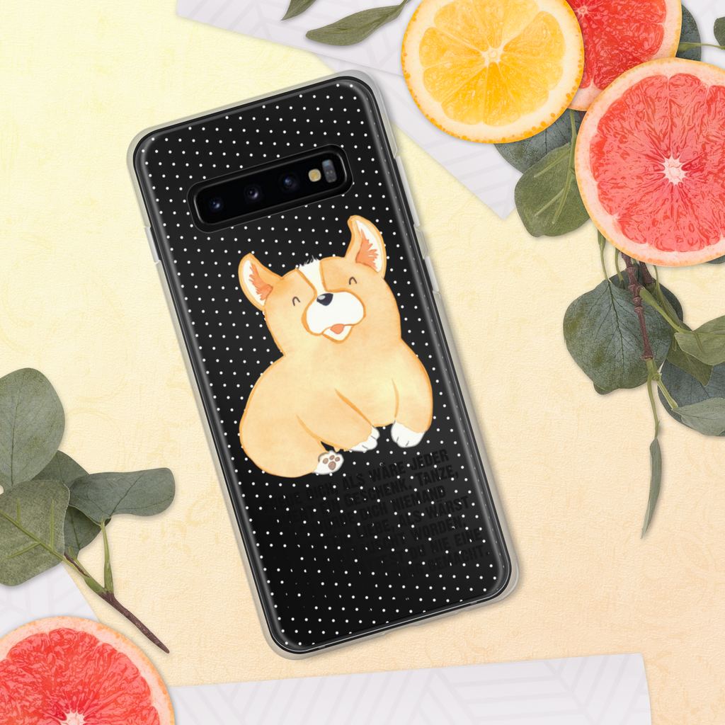 Handyhülle Corgie Corgie, Hund, Welsh Corgie Pembroke, britisch, Motivation, Spruch, Sprüche, Hundespruch, Lebensfreude	 Handyhülle, Handycover, Transparente Handyhülle, Flexible Handyhülle, Handyschutz, Transparent, Durchsichtig, Schutzhülle für Handy, Stilvolle Handyhülle, Robuste Handyhülle, Schutz vor Kratzern, Schützende Handyhülle  Hund, Hundemotiv, Haustier, Hunderasse, Tierliebhaber, Hundebesitzer, Sprüche