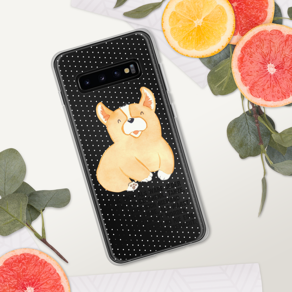 Handyhülle Corgie Corgie, Hund, Welsh Corgie Pembroke, britisch, Motivation, Spruch, Sprüche, Hundespruch, Lebensfreude	 Handyhülle, Handycover, Transparente Handyhülle, Flexible Handyhülle, Handyschutz, Transparent, Durchsichtig, Schutzhülle für Handy, Stilvolle Handyhülle, Robuste Handyhülle, Schutz vor Kratzern, Schützende Handyhülle  Hund, Hundemotiv, Haustier, Hunderasse, Tierliebhaber, Hundebesitzer, Sprüche