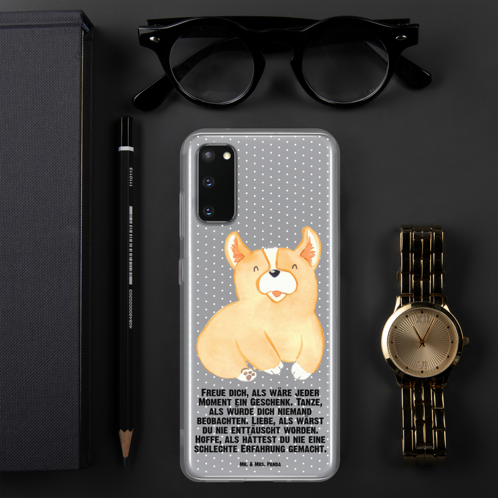 Handyhülle Corgie Corgie, Hund, Welsh Corgie Pembroke, britisch, Motivation, Spruch, Sprüche, Hundespruch, Lebensfreude	 Handyhülle, Handycover, Transparente Handyhülle, Flexible Handyhülle, Handyschutz, Transparent, Durchsichtig, Schutzhülle für Handy, Stilvolle Handyhülle, Robuste Handyhülle, Schutz vor Kratzern, Schützende Handyhülle  Hund, Hundemotiv, Haustier, Hunderasse, Tierliebhaber, Hundebesitzer, Sprüche
