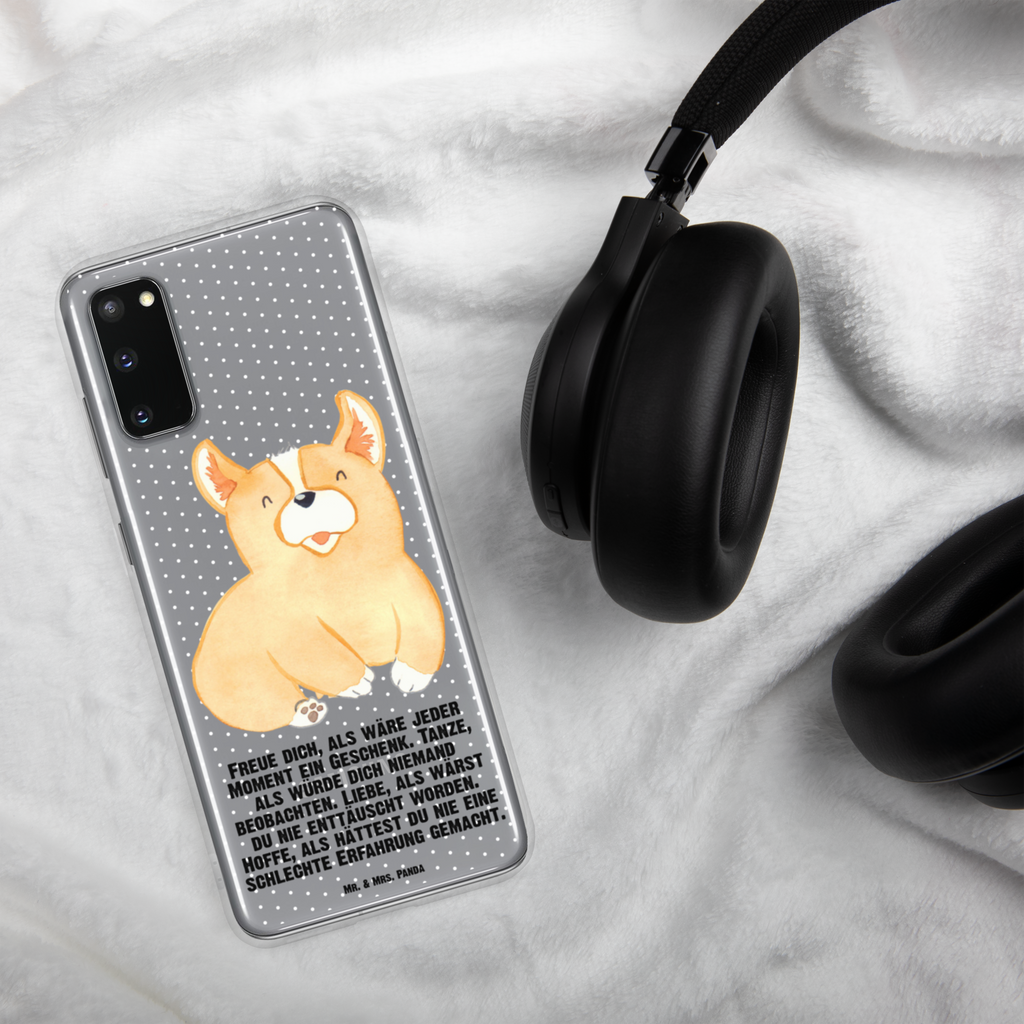 Handyhülle Corgie Corgie, Hund, Welsh Corgie Pembroke, britisch, Motivation, Spruch, Sprüche, Hundespruch, Lebensfreude	 Handyhülle, Handycover, Transparente Handyhülle, Flexible Handyhülle, Handyschutz, Transparent, Durchsichtig, Schutzhülle für Handy, Stilvolle Handyhülle, Robuste Handyhülle, Schutz vor Kratzern, Schützende Handyhülle  Hund, Hundemotiv, Haustier, Hunderasse, Tierliebhaber, Hundebesitzer, Sprüche