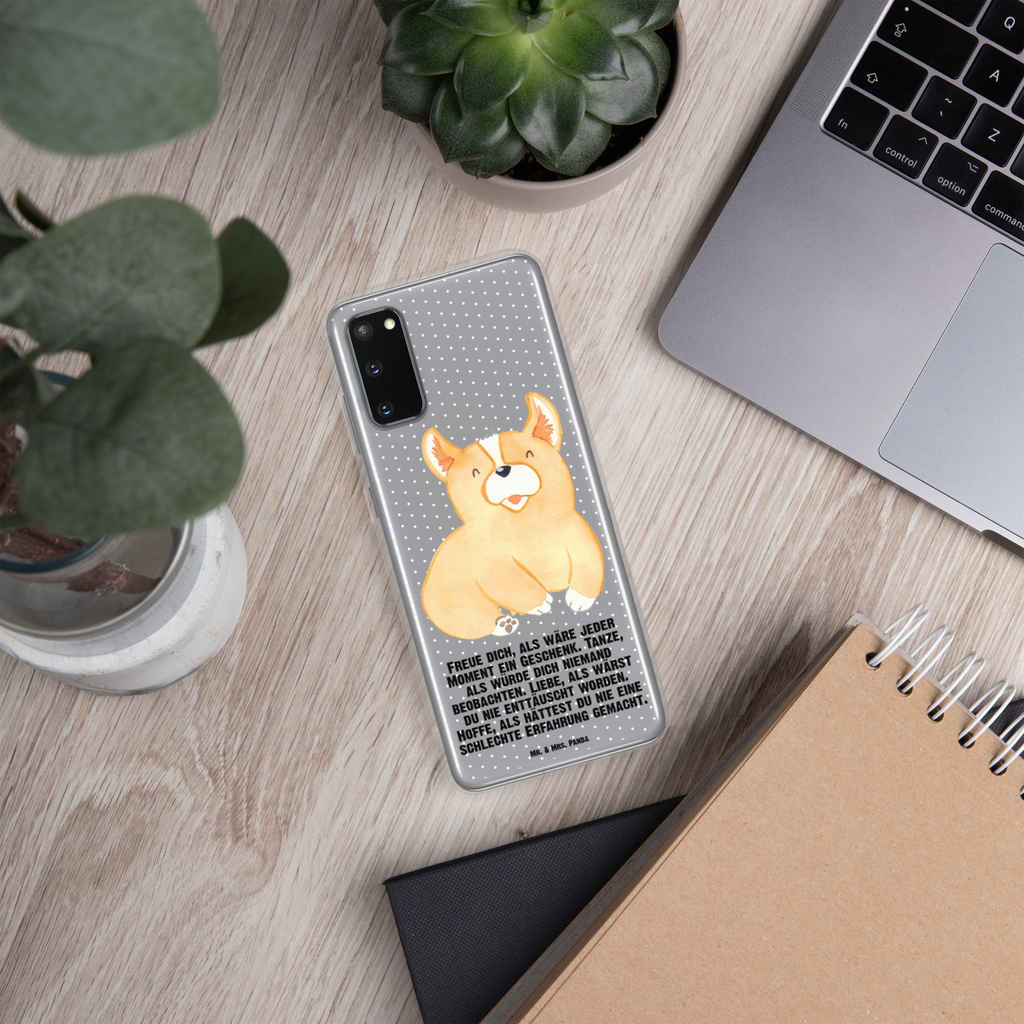 Handyhülle Corgie Corgie, Hund, Welsh Corgie Pembroke, britisch, Motivation, Spruch, Sprüche, Hundespruch, Lebensfreude	 Handyhülle, Handycover, Transparente Handyhülle, Flexible Handyhülle, Handyschutz, Transparent, Durchsichtig, Schutzhülle für Handy, Stilvolle Handyhülle, Robuste Handyhülle, Schutz vor Kratzern, Schützende Handyhülle  Hund, Hundemotiv, Haustier, Hunderasse, Tierliebhaber, Hundebesitzer, Sprüche