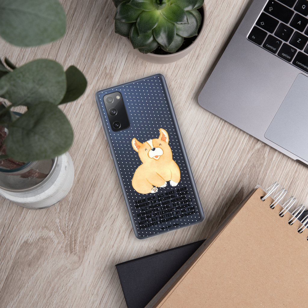 Handyhülle Corgie Corgie, Hund, Welsh Corgie Pembroke, britisch, Motivation, Spruch, Sprüche, Hundespruch, Lebensfreude	 Handyhülle, Handycover, Transparente Handyhülle, Flexible Handyhülle, Handyschutz, Transparent, Durchsichtig, Schutzhülle für Handy, Stilvolle Handyhülle, Robuste Handyhülle, Schutz vor Kratzern, Schützende Handyhülle  Hund, Hundemotiv, Haustier, Hunderasse, Tierliebhaber, Hundebesitzer, Sprüche