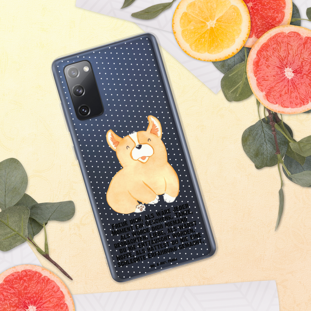 Handyhülle Corgie Corgie, Hund, Welsh Corgie Pembroke, britisch, Motivation, Spruch, Sprüche, Hundespruch, Lebensfreude	 Handyhülle, Handycover, Transparente Handyhülle, Flexible Handyhülle, Handyschutz, Transparent, Durchsichtig, Schutzhülle für Handy, Stilvolle Handyhülle, Robuste Handyhülle, Schutz vor Kratzern, Schützende Handyhülle  Hund, Hundemotiv, Haustier, Hunderasse, Tierliebhaber, Hundebesitzer, Sprüche