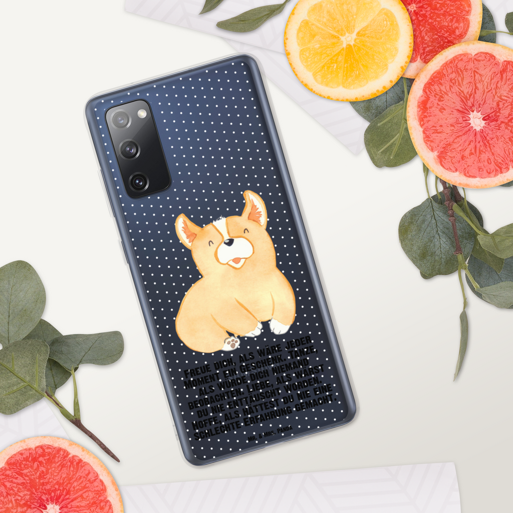 Handyhülle Corgie Corgie, Hund, Welsh Corgie Pembroke, britisch, Motivation, Spruch, Sprüche, Hundespruch, Lebensfreude	 Handyhülle, Handycover, Transparente Handyhülle, Flexible Handyhülle, Handyschutz, Transparent, Durchsichtig, Schutzhülle für Handy, Stilvolle Handyhülle, Robuste Handyhülle, Schutz vor Kratzern, Schützende Handyhülle  Hund, Hundemotiv, Haustier, Hunderasse, Tierliebhaber, Hundebesitzer, Sprüche
