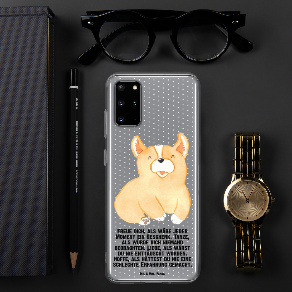 Handyhülle Corgie Corgie, Hund, Welsh Corgie Pembroke, britisch, Motivation, Spruch, Sprüche, Hundespruch, Lebensfreude	 Handyhülle, Handycover, Transparente Handyhülle, Flexible Handyhülle, Handyschutz, Transparent, Durchsichtig, Schutzhülle für Handy, Stilvolle Handyhülle, Robuste Handyhülle, Schutz vor Kratzern, Schützende Handyhülle  Hund, Hundemotiv, Haustier, Hunderasse, Tierliebhaber, Hundebesitzer, Sprüche