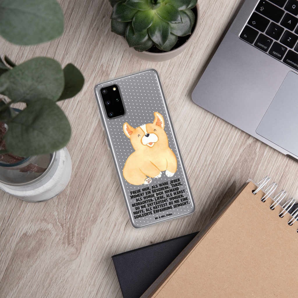 Handyhülle Corgie Corgie, Hund, Welsh Corgie Pembroke, britisch, Motivation, Spruch, Sprüche, Hundespruch, Lebensfreude	 Handyhülle, Handycover, Transparente Handyhülle, Flexible Handyhülle, Handyschutz, Transparent, Durchsichtig, Schutzhülle für Handy, Stilvolle Handyhülle, Robuste Handyhülle, Schutz vor Kratzern, Schützende Handyhülle  Hund, Hundemotiv, Haustier, Hunderasse, Tierliebhaber, Hundebesitzer, Sprüche