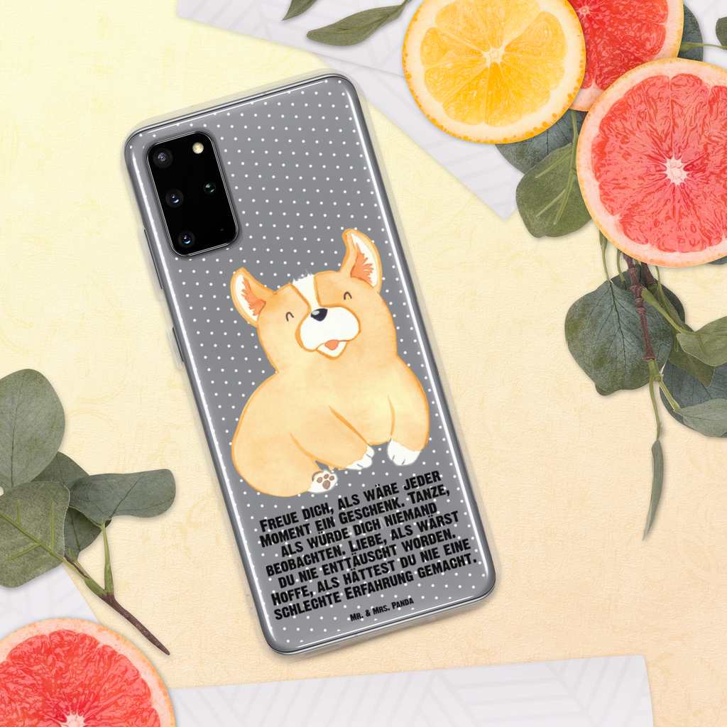 Handyhülle Corgie Corgie, Hund, Welsh Corgie Pembroke, britisch, Motivation, Spruch, Sprüche, Hundespruch, Lebensfreude	 Handyhülle, Handycover, Transparente Handyhülle, Flexible Handyhülle, Handyschutz, Transparent, Durchsichtig, Schutzhülle für Handy, Stilvolle Handyhülle, Robuste Handyhülle, Schutz vor Kratzern, Schützende Handyhülle  Hund, Hundemotiv, Haustier, Hunderasse, Tierliebhaber, Hundebesitzer, Sprüche