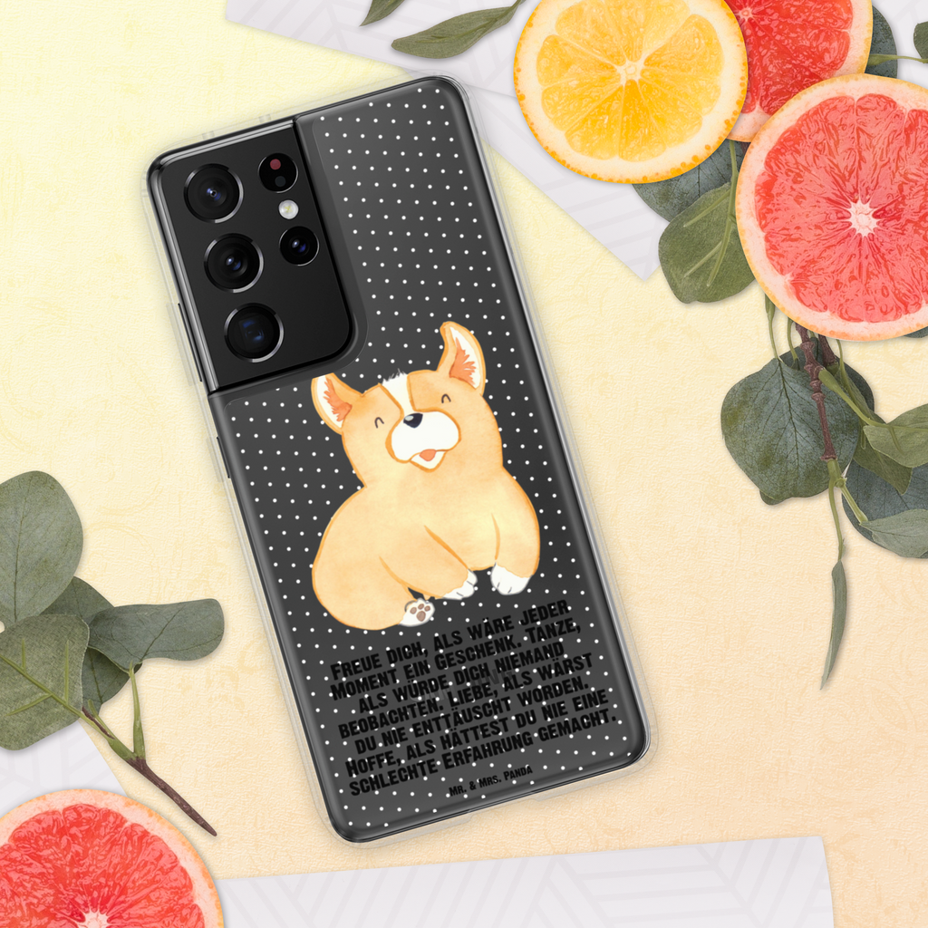 Handyhülle Corgie Corgie, Hund, Welsh Corgie Pembroke, britisch, Motivation, Spruch, Sprüche, Hundespruch, Lebensfreude	 Handyhülle, Handycover, Transparente Handyhülle, Flexible Handyhülle, Handyschutz, Transparent, Durchsichtig, Schutzhülle für Handy, Stilvolle Handyhülle, Robuste Handyhülle, Schutz vor Kratzern, Schützende Handyhülle  Hund, Hundemotiv, Haustier, Hunderasse, Tierliebhaber, Hundebesitzer, Sprüche