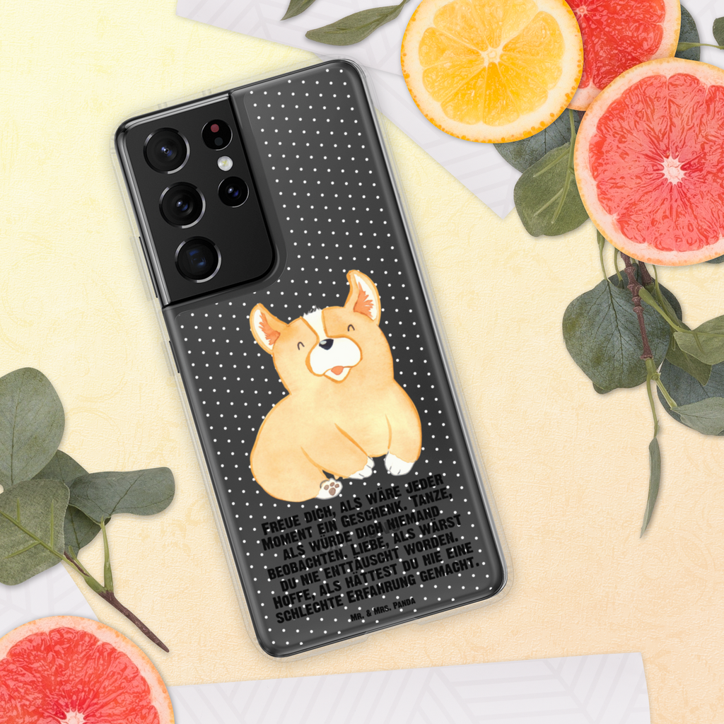 Handyhülle Corgie Corgie, Hund, Welsh Corgie Pembroke, britisch, Motivation, Spruch, Sprüche, Hundespruch, Lebensfreude	 Handyhülle, Handycover, Transparente Handyhülle, Flexible Handyhülle, Handyschutz, Transparent, Durchsichtig, Schutzhülle für Handy, Stilvolle Handyhülle, Robuste Handyhülle, Schutz vor Kratzern, Schützende Handyhülle  Hund, Hundemotiv, Haustier, Hunderasse, Tierliebhaber, Hundebesitzer, Sprüche