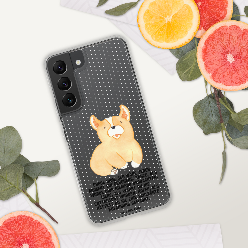 Handyhülle Corgie Corgie, Hund, Welsh Corgie Pembroke, britisch, Motivation, Spruch, Sprüche, Hundespruch, Lebensfreude	 Handyhülle, Handycover, Transparente Handyhülle, Flexible Handyhülle, Handyschutz, Transparent, Durchsichtig, Schutzhülle für Handy, Stilvolle Handyhülle, Robuste Handyhülle, Schutz vor Kratzern, Schützende Handyhülle  Hund, Hundemotiv, Haustier, Hunderasse, Tierliebhaber, Hundebesitzer, Sprüche