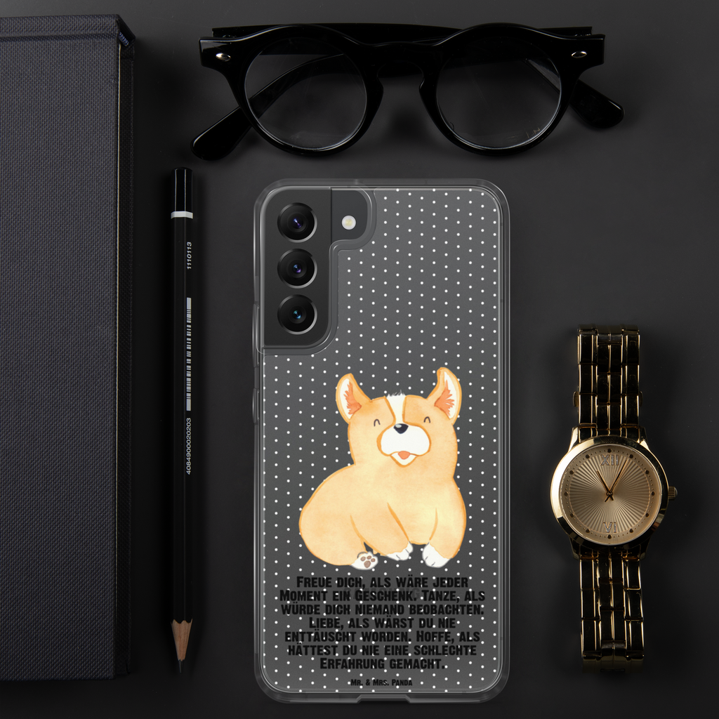 Handyhülle Corgie Corgie, Hund, Welsh Corgie Pembroke, britisch, Motivation, Spruch, Sprüche, Hundespruch, Lebensfreude	 Handyhülle, Handycover, Transparente Handyhülle, Flexible Handyhülle, Handyschutz, Transparent, Durchsichtig, Schutzhülle für Handy, Stilvolle Handyhülle, Robuste Handyhülle, Schutz vor Kratzern, Schützende Handyhülle  Hund, Hundemotiv, Haustier, Hunderasse, Tierliebhaber, Hundebesitzer, Sprüche