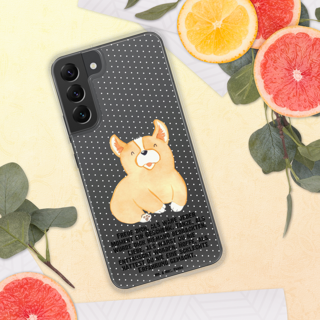 Handyhülle Corgie Corgie, Hund, Welsh Corgie Pembroke, britisch, Motivation, Spruch, Sprüche, Hundespruch, Lebensfreude	 Handyhülle, Handycover, Transparente Handyhülle, Flexible Handyhülle, Handyschutz, Transparent, Durchsichtig, Schutzhülle für Handy, Stilvolle Handyhülle, Robuste Handyhülle, Schutz vor Kratzern, Schützende Handyhülle  Hund, Hundemotiv, Haustier, Hunderasse, Tierliebhaber, Hundebesitzer, Sprüche