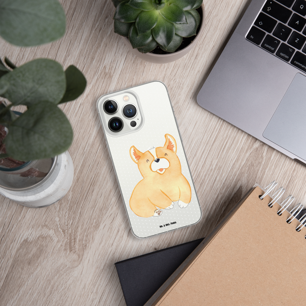Handyhülle Corgie Corgie, Hund, Welsh Corgie Pembroke, britisch, Motivation, Spruch, Sprüche, Hundespruch, Lebensfreude	 Handyhülle, Handycover, Transparente Handyhülle, Flexible Handyhülle, Handyschutz, Transparent, Durchsichtig, Schutzhülle für Handy, Stilvolle Handyhülle, Robuste Handyhülle, Schutz vor Kratzern, Schützende Handyhülle  Hund, Hundemotiv, Haustier, Hunderasse, Tierliebhaber, Hundebesitzer, Sprüche