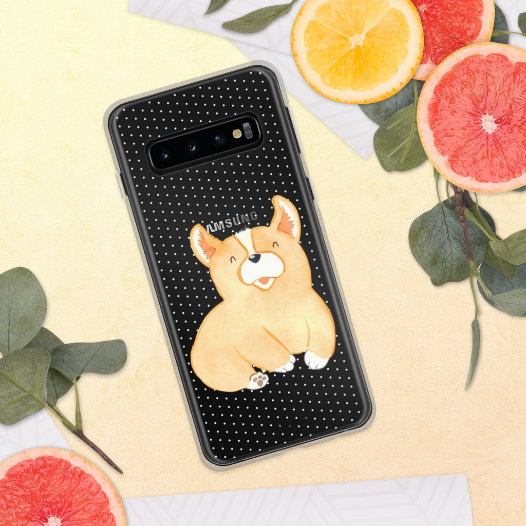 Handyhülle Corgie Corgie, Hund, Welsh Corgie Pembroke, britisch, Motivation, Spruch, Sprüche, Hundespruch, Lebensfreude	 Handyhülle, Handycover, Transparente Handyhülle, Flexible Handyhülle, Handyschutz, Transparent, Durchsichtig, Schutzhülle für Handy, Stilvolle Handyhülle, Robuste Handyhülle, Schutz vor Kratzern, Schützende Handyhülle  Hund, Hundemotiv, Haustier, Hunderasse, Tierliebhaber, Hundebesitzer, Sprüche