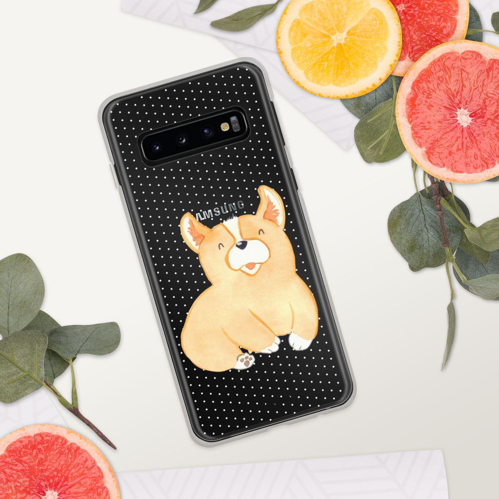 Handyhülle Corgie Corgie, Hund, Welsh Corgie Pembroke, britisch, Motivation, Spruch, Sprüche, Hundespruch, Lebensfreude	 Handyhülle, Handycover, Transparente Handyhülle, Flexible Handyhülle, Handyschutz, Transparent, Durchsichtig, Schutzhülle für Handy, Stilvolle Handyhülle, Robuste Handyhülle, Schutz vor Kratzern, Schützende Handyhülle  Hund, Hundemotiv, Haustier, Hunderasse, Tierliebhaber, Hundebesitzer, Sprüche
