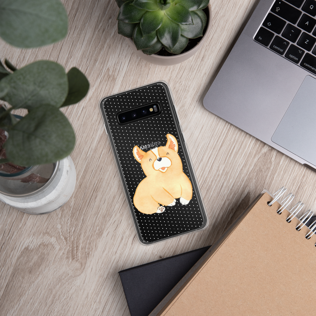 Handyhülle Corgie Corgie, Hund, Welsh Corgie Pembroke, britisch, Motivation, Spruch, Sprüche, Hundespruch, Lebensfreude	 Handyhülle, Handycover, Transparente Handyhülle, Flexible Handyhülle, Handyschutz, Transparent, Durchsichtig, Schutzhülle für Handy, Stilvolle Handyhülle, Robuste Handyhülle, Schutz vor Kratzern, Schützende Handyhülle  Hund, Hundemotiv, Haustier, Hunderasse, Tierliebhaber, Hundebesitzer, Sprüche