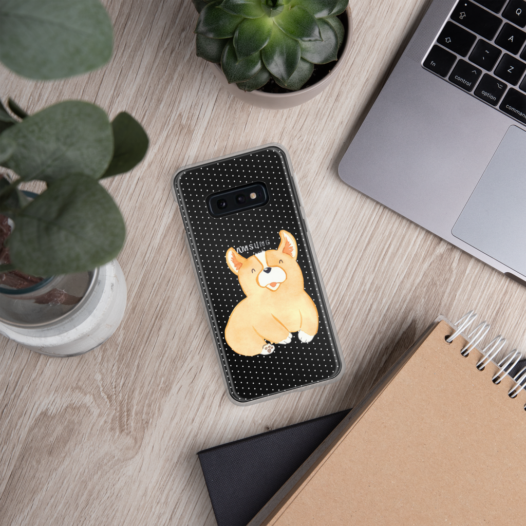 Handyhülle Corgie Corgie, Hund, Welsh Corgie Pembroke, britisch, Motivation, Spruch, Sprüche, Hundespruch, Lebensfreude	 Handyhülle, Handycover, Transparente Handyhülle, Flexible Handyhülle, Handyschutz, Transparent, Durchsichtig, Schutzhülle für Handy, Stilvolle Handyhülle, Robuste Handyhülle, Schutz vor Kratzern, Schützende Handyhülle  Hund, Hundemotiv, Haustier, Hunderasse, Tierliebhaber, Hundebesitzer, Sprüche