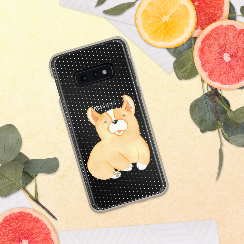 Handyhülle Corgie Corgie, Hund, Welsh Corgie Pembroke, britisch, Motivation, Spruch, Sprüche, Hundespruch, Lebensfreude	 Handyhülle, Handycover, Transparente Handyhülle, Flexible Handyhülle, Handyschutz, Transparent, Durchsichtig, Schutzhülle für Handy, Stilvolle Handyhülle, Robuste Handyhülle, Schutz vor Kratzern, Schützende Handyhülle  Hund, Hundemotiv, Haustier, Hunderasse, Tierliebhaber, Hundebesitzer, Sprüche