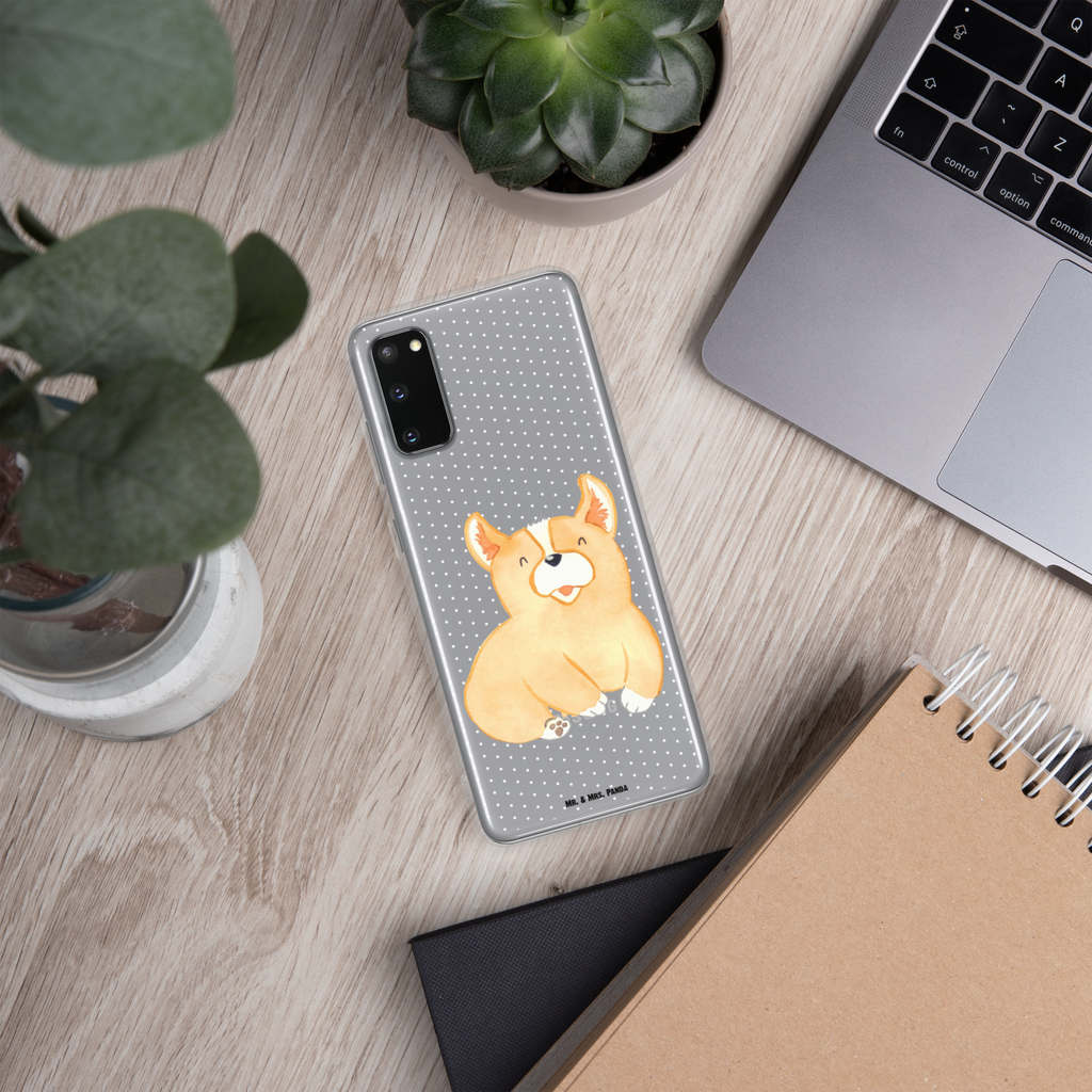 Handyhülle Corgie Corgie, Hund, Welsh Corgie Pembroke, britisch, Motivation, Spruch, Sprüche, Hundespruch, Lebensfreude	 Handyhülle, Handycover, Transparente Handyhülle, Flexible Handyhülle, Handyschutz, Transparent, Durchsichtig, Schutzhülle für Handy, Stilvolle Handyhülle, Robuste Handyhülle, Schutz vor Kratzern, Schützende Handyhülle  Hund, Hundemotiv, Haustier, Hunderasse, Tierliebhaber, Hundebesitzer, Sprüche
