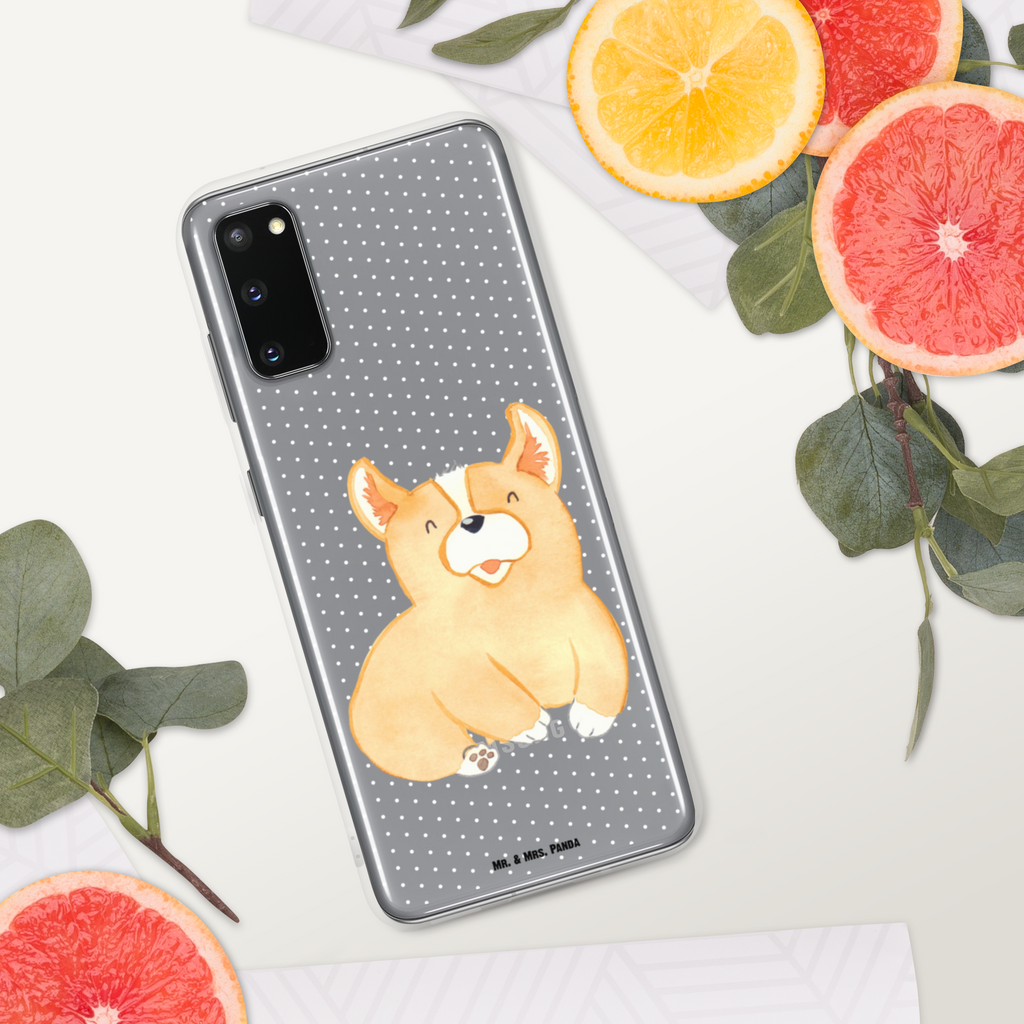 Handyhülle Corgie Corgie, Hund, Welsh Corgie Pembroke, britisch, Motivation, Spruch, Sprüche, Hundespruch, Lebensfreude	 Handyhülle, Handycover, Transparente Handyhülle, Flexible Handyhülle, Handyschutz, Transparent, Durchsichtig, Schutzhülle für Handy, Stilvolle Handyhülle, Robuste Handyhülle, Schutz vor Kratzern, Schützende Handyhülle  Hund, Hundemotiv, Haustier, Hunderasse, Tierliebhaber, Hundebesitzer, Sprüche