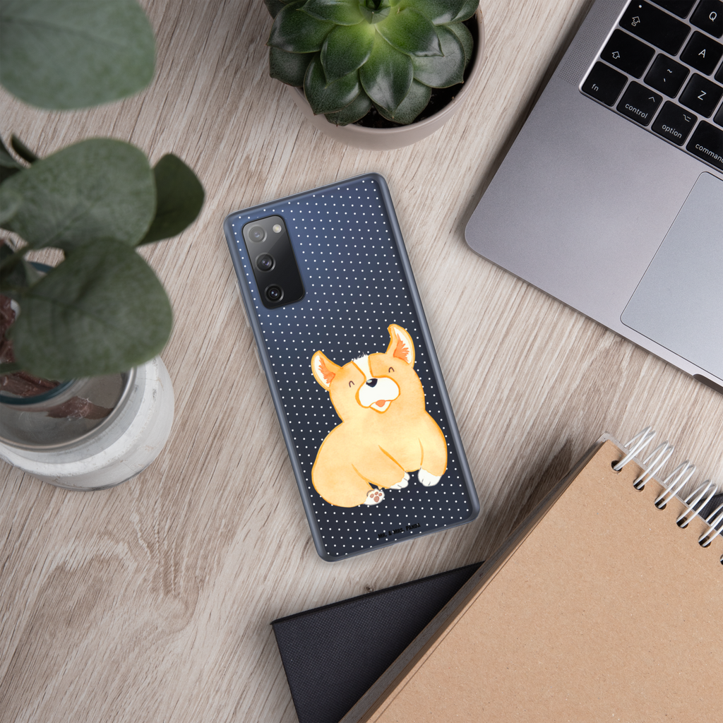 Handyhülle Corgie Corgie, Hund, Welsh Corgie Pembroke, britisch, Motivation, Spruch, Sprüche, Hundespruch, Lebensfreude	 Handyhülle, Handycover, Transparente Handyhülle, Flexible Handyhülle, Handyschutz, Transparent, Durchsichtig, Schutzhülle für Handy, Stilvolle Handyhülle, Robuste Handyhülle, Schutz vor Kratzern, Schützende Handyhülle  Hund, Hundemotiv, Haustier, Hunderasse, Tierliebhaber, Hundebesitzer, Sprüche