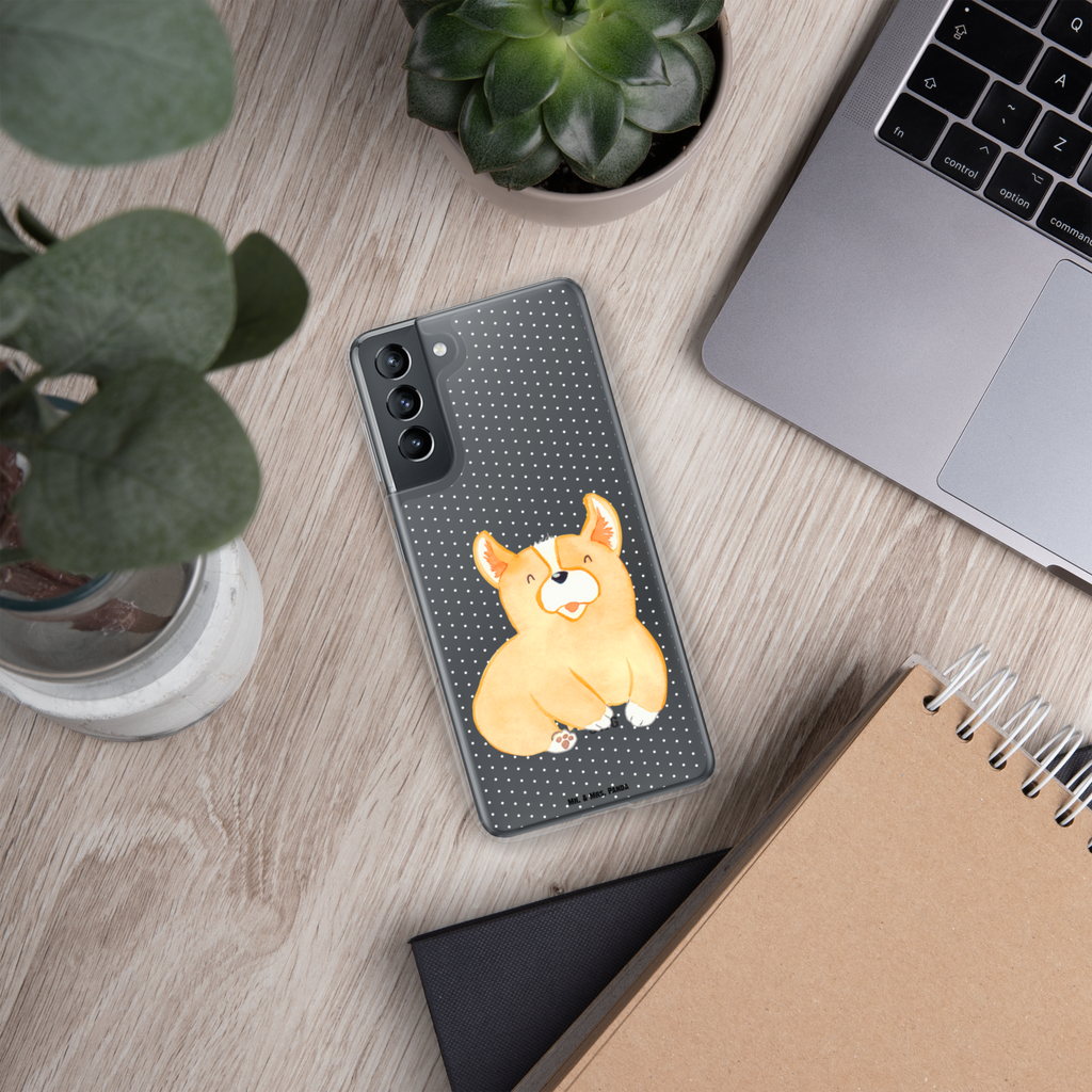 Handyhülle Corgie Corgie, Hund, Welsh Corgie Pembroke, britisch, Motivation, Spruch, Sprüche, Hundespruch, Lebensfreude	 Handyhülle, Handycover, Transparente Handyhülle, Flexible Handyhülle, Handyschutz, Transparent, Durchsichtig, Schutzhülle für Handy, Stilvolle Handyhülle, Robuste Handyhülle, Schutz vor Kratzern, Schützende Handyhülle  Hund, Hundemotiv, Haustier, Hunderasse, Tierliebhaber, Hundebesitzer, Sprüche
