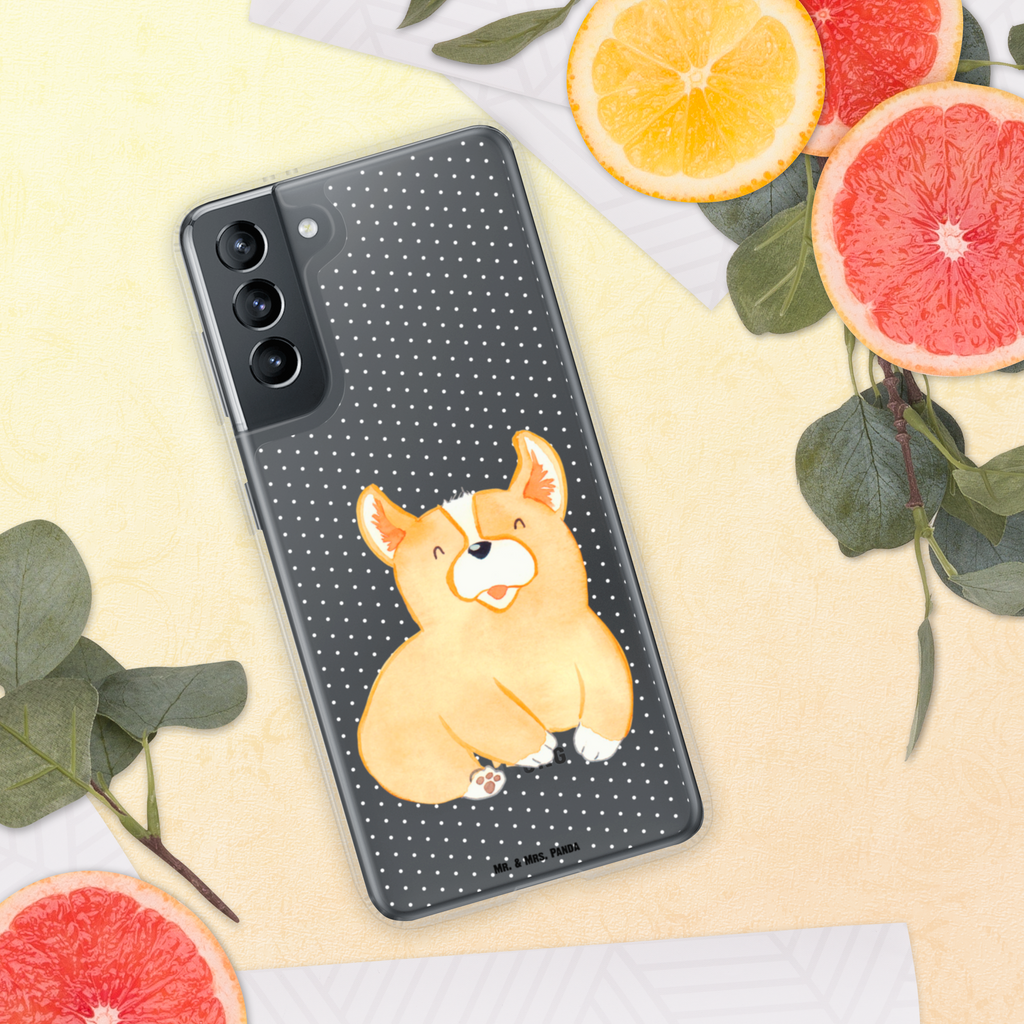 Handyhülle Corgie Corgie, Hund, Welsh Corgie Pembroke, britisch, Motivation, Spruch, Sprüche, Hundespruch, Lebensfreude	 Handyhülle, Handycover, Transparente Handyhülle, Flexible Handyhülle, Handyschutz, Transparent, Durchsichtig, Schutzhülle für Handy, Stilvolle Handyhülle, Robuste Handyhülle, Schutz vor Kratzern, Schützende Handyhülle  Hund, Hundemotiv, Haustier, Hunderasse, Tierliebhaber, Hundebesitzer, Sprüche