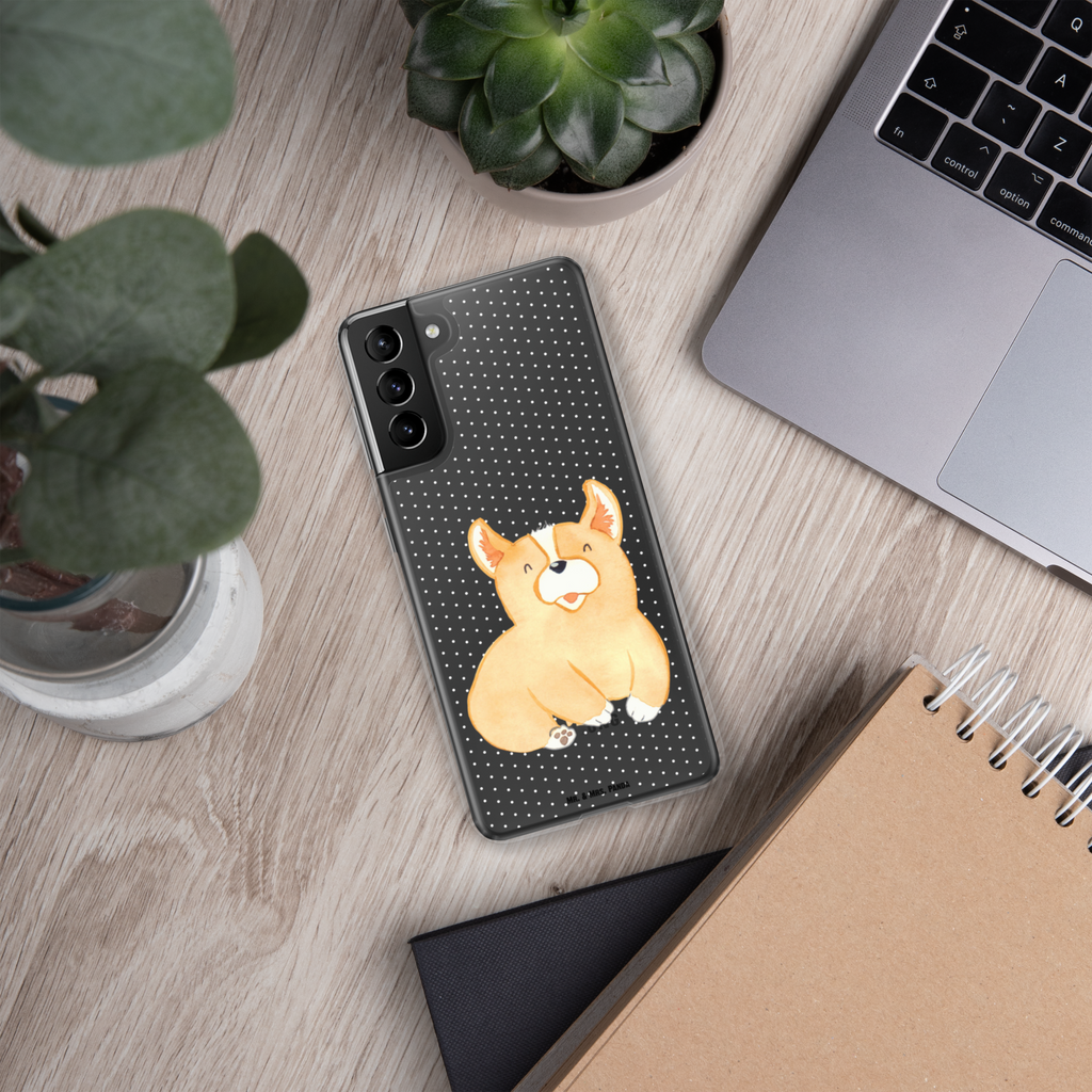 Handyhülle Corgie Corgie, Hund, Welsh Corgie Pembroke, britisch, Motivation, Spruch, Sprüche, Hundespruch, Lebensfreude	 Handyhülle, Handycover, Transparente Handyhülle, Flexible Handyhülle, Handyschutz, Transparent, Durchsichtig, Schutzhülle für Handy, Stilvolle Handyhülle, Robuste Handyhülle, Schutz vor Kratzern, Schützende Handyhülle  Hund, Hundemotiv, Haustier, Hunderasse, Tierliebhaber, Hundebesitzer, Sprüche