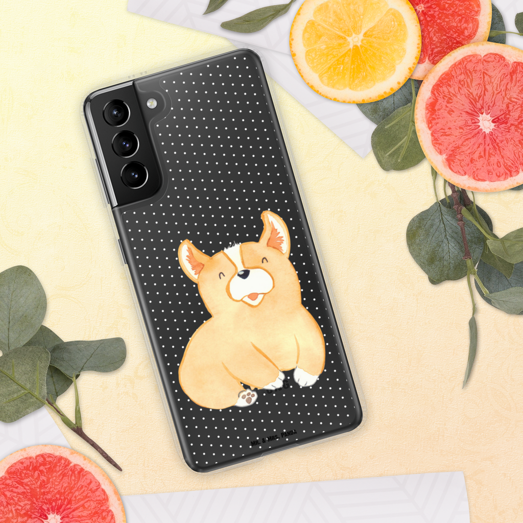 Handyhülle Corgie Corgie, Hund, Welsh Corgie Pembroke, britisch, Motivation, Spruch, Sprüche, Hundespruch, Lebensfreude	 Handyhülle, Handycover, Transparente Handyhülle, Flexible Handyhülle, Handyschutz, Transparent, Durchsichtig, Schutzhülle für Handy, Stilvolle Handyhülle, Robuste Handyhülle, Schutz vor Kratzern, Schützende Handyhülle  Hund, Hundemotiv, Haustier, Hunderasse, Tierliebhaber, Hundebesitzer, Sprüche