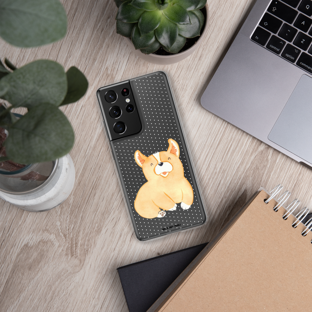 Handyhülle Corgie Corgie, Hund, Welsh Corgie Pembroke, britisch, Motivation, Spruch, Sprüche, Hundespruch, Lebensfreude	 Handyhülle, Handycover, Transparente Handyhülle, Flexible Handyhülle, Handyschutz, Transparent, Durchsichtig, Schutzhülle für Handy, Stilvolle Handyhülle, Robuste Handyhülle, Schutz vor Kratzern, Schützende Handyhülle  Hund, Hundemotiv, Haustier, Hunderasse, Tierliebhaber, Hundebesitzer, Sprüche