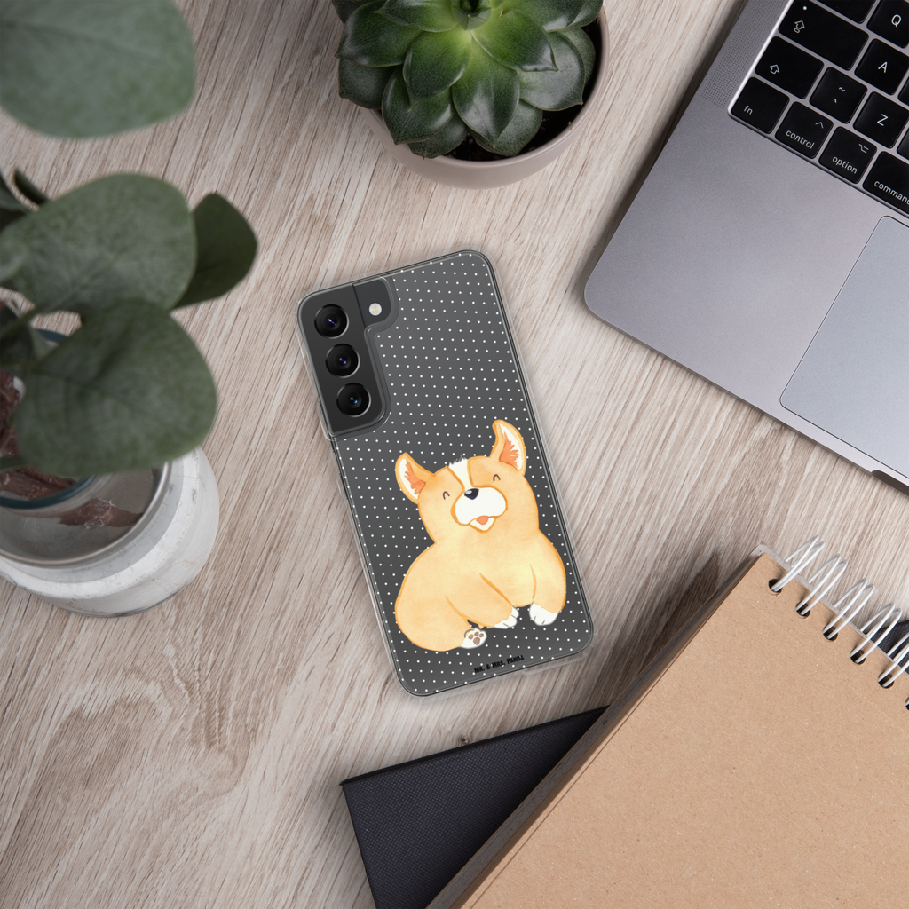 Handyhülle Corgie Corgie, Hund, Welsh Corgie Pembroke, britisch, Motivation, Spruch, Sprüche, Hundespruch, Lebensfreude	 Handyhülle, Handycover, Transparente Handyhülle, Flexible Handyhülle, Handyschutz, Transparent, Durchsichtig, Schutzhülle für Handy, Stilvolle Handyhülle, Robuste Handyhülle, Schutz vor Kratzern, Schützende Handyhülle  Hund, Hundemotiv, Haustier, Hunderasse, Tierliebhaber, Hundebesitzer, Sprüche