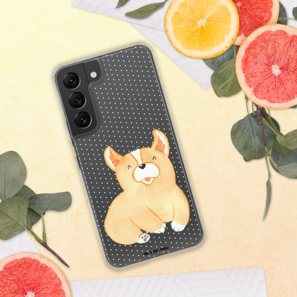 Handyhülle Corgie Corgie, Hund, Welsh Corgie Pembroke, britisch, Motivation, Spruch, Sprüche, Hundespruch, Lebensfreude	 Handyhülle, Handycover, Transparente Handyhülle, Flexible Handyhülle, Handyschutz, Transparent, Durchsichtig, Schutzhülle für Handy, Stilvolle Handyhülle, Robuste Handyhülle, Schutz vor Kratzern, Schützende Handyhülle  Hund, Hundemotiv, Haustier, Hunderasse, Tierliebhaber, Hundebesitzer, Sprüche