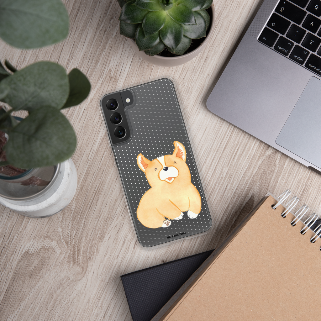 Handyhülle Corgie Corgie, Hund, Welsh Corgie Pembroke, britisch, Motivation, Spruch, Sprüche, Hundespruch, Lebensfreude	 Handyhülle, Handycover, Transparente Handyhülle, Flexible Handyhülle, Handyschutz, Transparent, Durchsichtig, Schutzhülle für Handy, Stilvolle Handyhülle, Robuste Handyhülle, Schutz vor Kratzern, Schützende Handyhülle  Hund, Hundemotiv, Haustier, Hunderasse, Tierliebhaber, Hundebesitzer, Sprüche