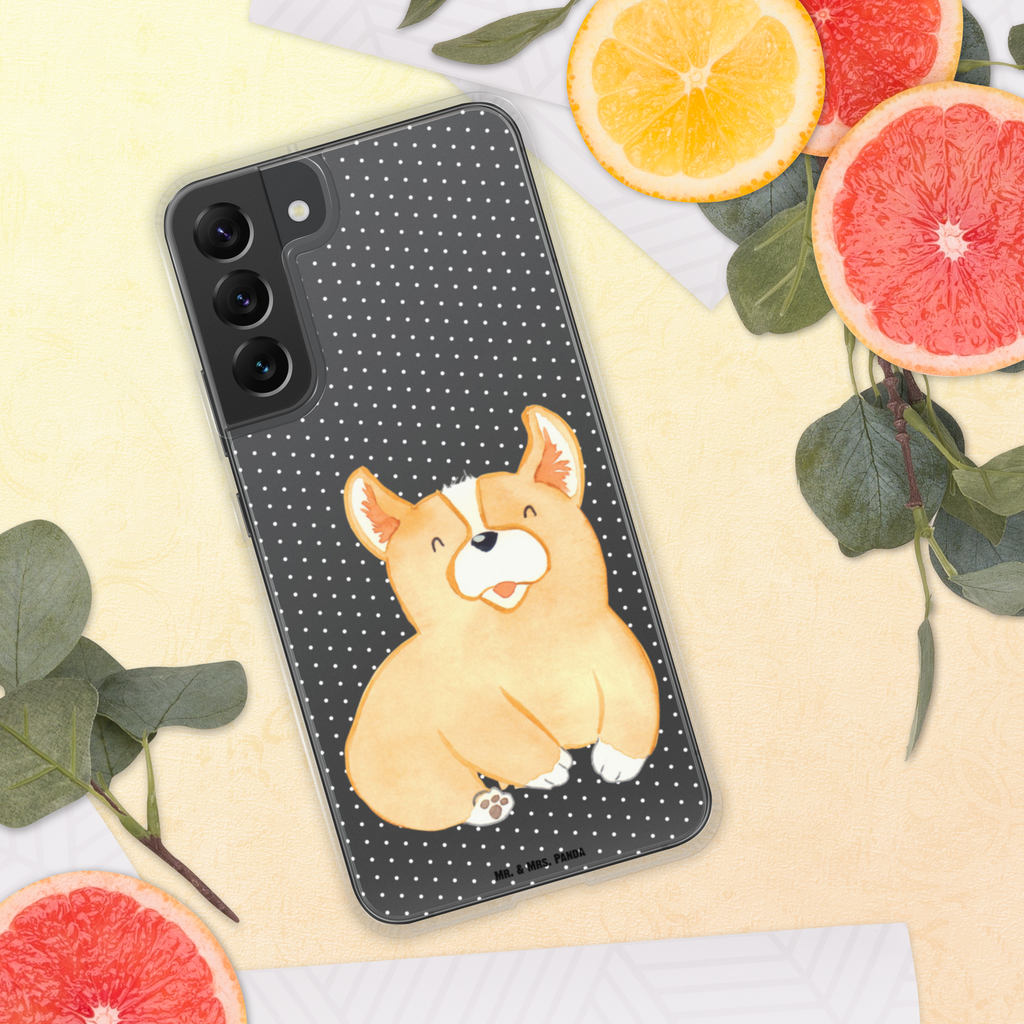 Handyhülle Corgie Corgie, Hund, Welsh Corgie Pembroke, britisch, Motivation, Spruch, Sprüche, Hundespruch, Lebensfreude	 Handyhülle, Handycover, Transparente Handyhülle, Flexible Handyhülle, Handyschutz, Transparent, Durchsichtig, Schutzhülle für Handy, Stilvolle Handyhülle, Robuste Handyhülle, Schutz vor Kratzern, Schützende Handyhülle  Hund, Hundemotiv, Haustier, Hunderasse, Tierliebhaber, Hundebesitzer, Sprüche