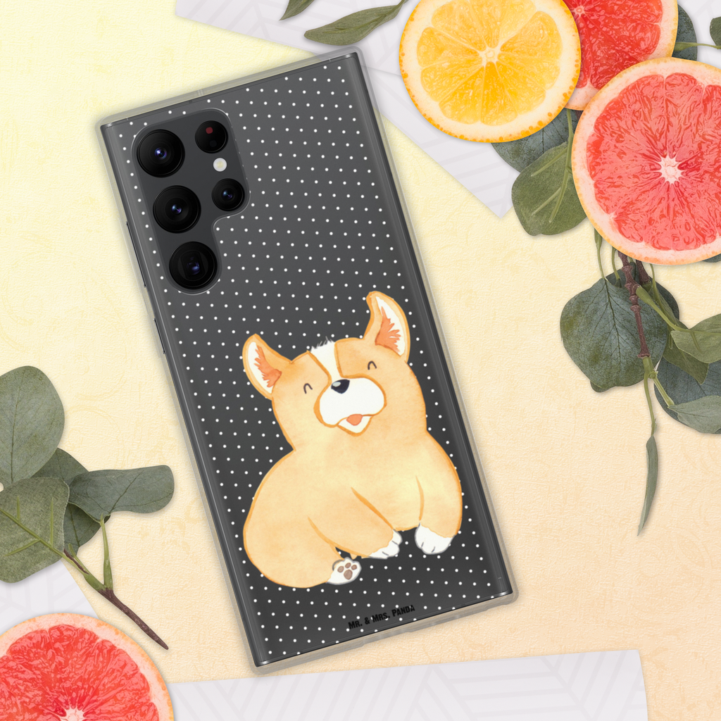 Handyhülle Corgie Corgie, Hund, Welsh Corgie Pembroke, britisch, Motivation, Spruch, Sprüche, Hundespruch, Lebensfreude	 Handyhülle, Handycover, Transparente Handyhülle, Flexible Handyhülle, Handyschutz, Transparent, Durchsichtig, Schutzhülle für Handy, Stilvolle Handyhülle, Robuste Handyhülle, Schutz vor Kratzern, Schützende Handyhülle  Hund, Hundemotiv, Haustier, Hunderasse, Tierliebhaber, Hundebesitzer, Sprüche