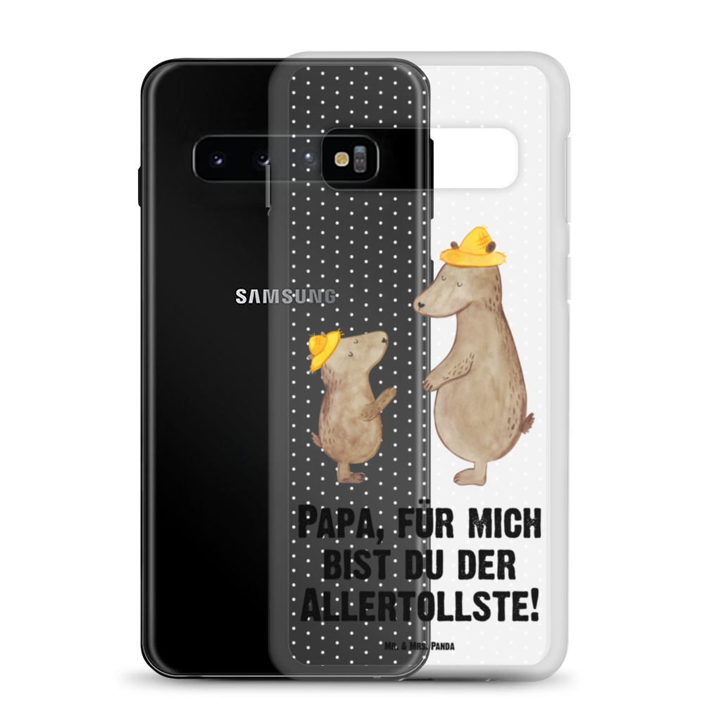 Handyhülle Bären mit Hut Bär, Bären, Vater, Papa, Vatertag, Papi, Paps, Dad, Daddy, Lieblingsmensch, Sohn, Söhne, Kind, Kinder, Vater-Sohn, Familie, Family, Vorbild Handyhülle, Handycover, Transparente Handyhülle, Flexible Handyhülle, Handyschutz, Transparent, Durchsichtig, Schutzhülle für Handy, Stilvolle Handyhülle, Robuste Handyhülle, Schutz vor Kratzern, Schützende Handyhülle  Familie, Vatertag, Muttertag, Bruder, Schwester, Mama, Papa, Oma, Opa